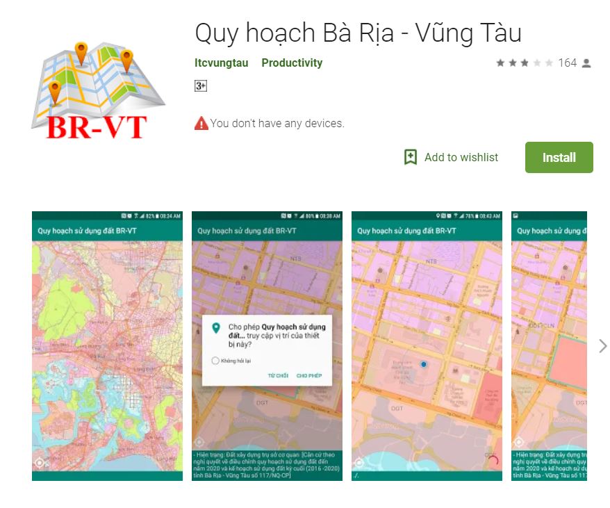 Phần mềm xem quy hoạch đất vũng tàu