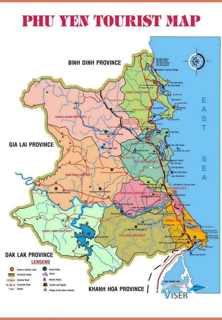 Bản đồ Phú Yên