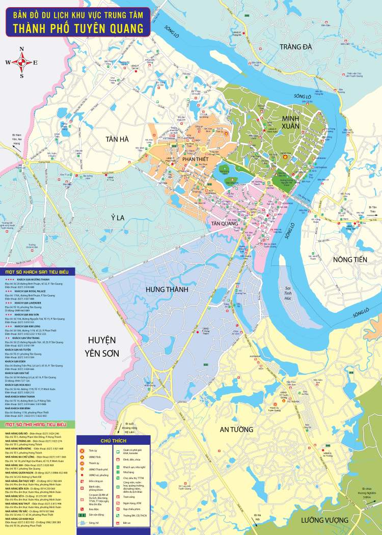 Bản đồ du lịch Tuyên Quang 