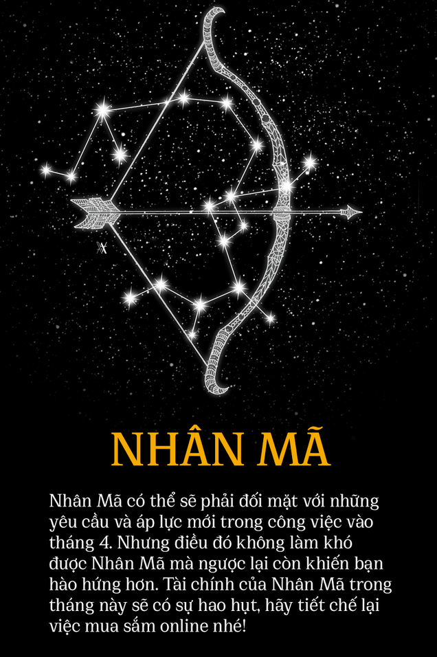 Vận may của cung Nhân Mã trong tháng 4 năm 2022