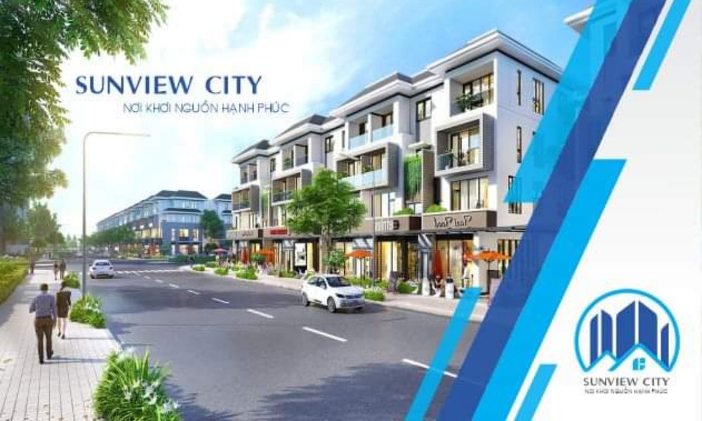 Thiết kế nhà phố của dự án đất nền Sunview City Bàu Bàng Bình Dương