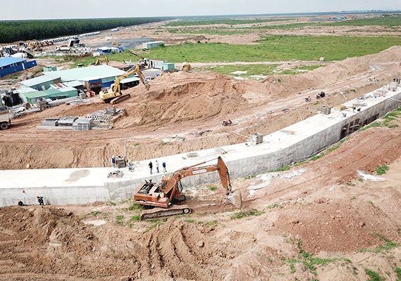 Tiến độ xây dựng khu tái định cư Lộc An - Bình Sơn