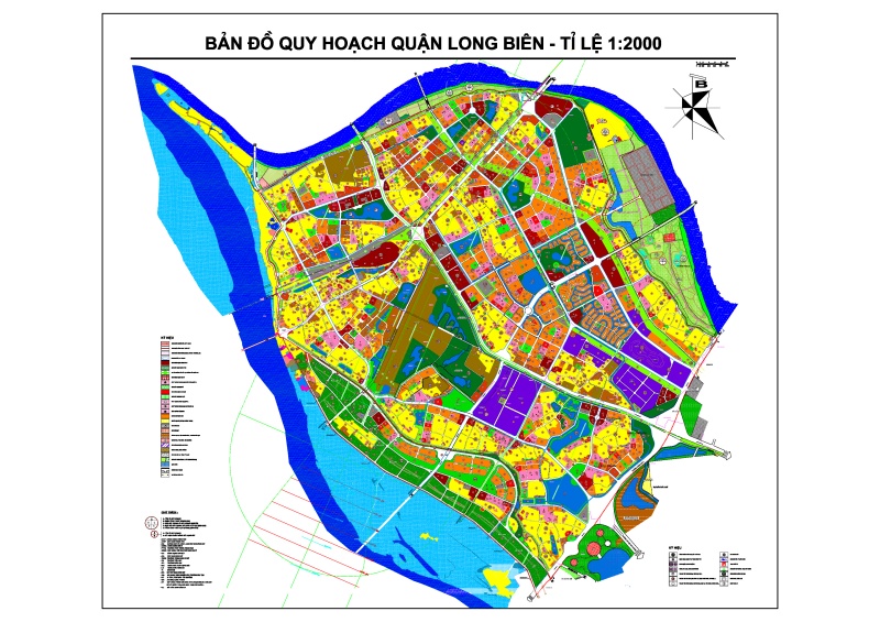 Bản đồ quy hoạch Quận Long Biên khổ lớn mới nhất 