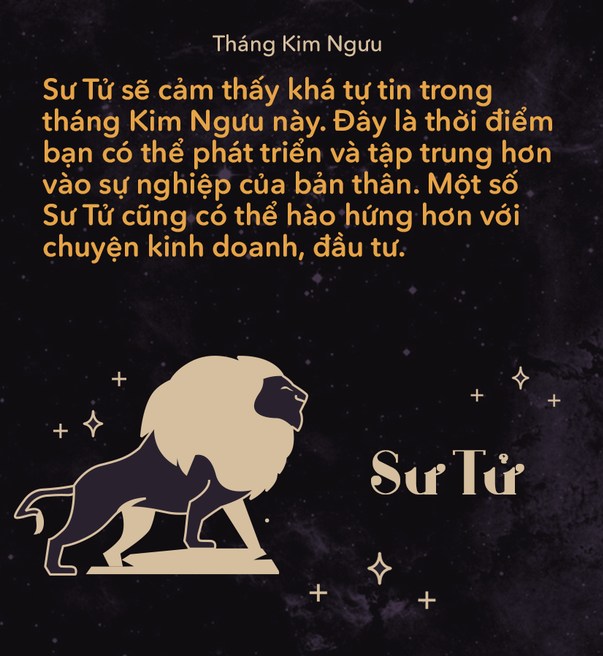 Tháng Kim Ngưu bắt đầu từ ngày 20/4 đến hết 20/05, dự đoán Sư Tử sẽ như thế nào?