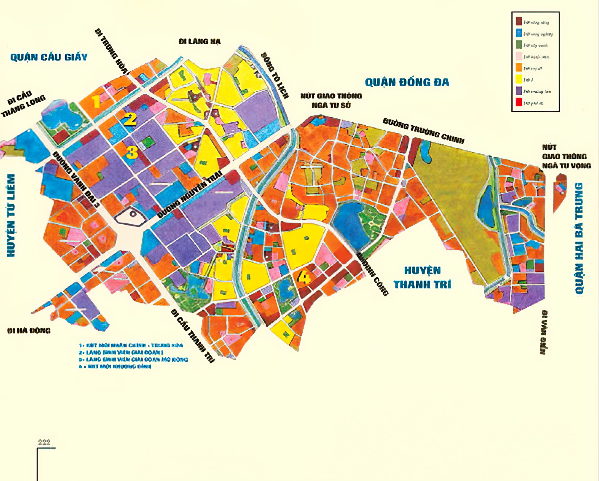 Bản đồ hành chính Quận Thanh Xuân khổ lớn năm 2021