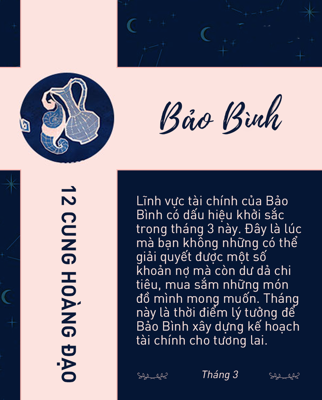 Bật mí cuộc sống của cung Bảo Bình trong tháng 3 năm 2022