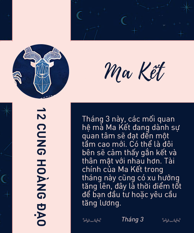 Bật mí cuộc sống của cung Ma Kết trong tháng 3 năm 2022