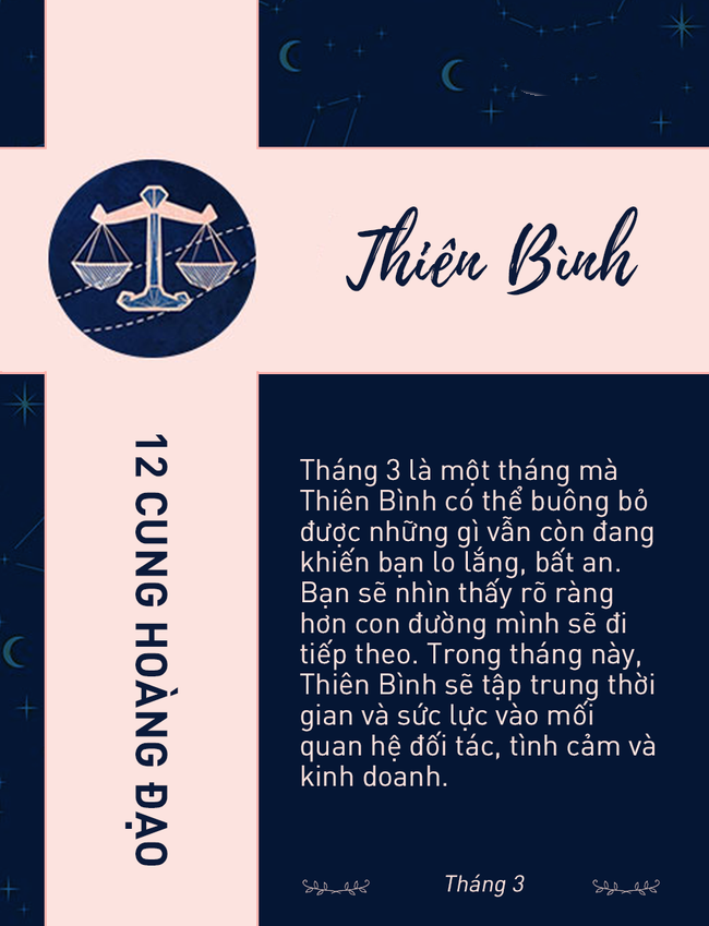 Bật mí cuộc sống của cung Thiên Bình trong tháng 3 năm 2022