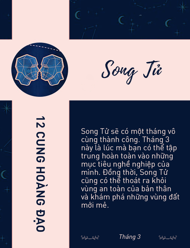Bật mí cuộc sống của cung Song Tử trong tháng 3 năm 2022