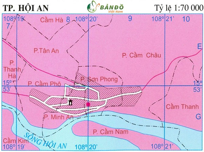 Bản đồ hành chính thành phố Tam Kỳ