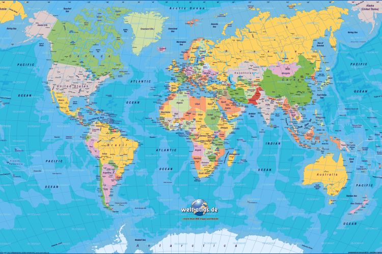 Bản đồ các nước trên thế giới