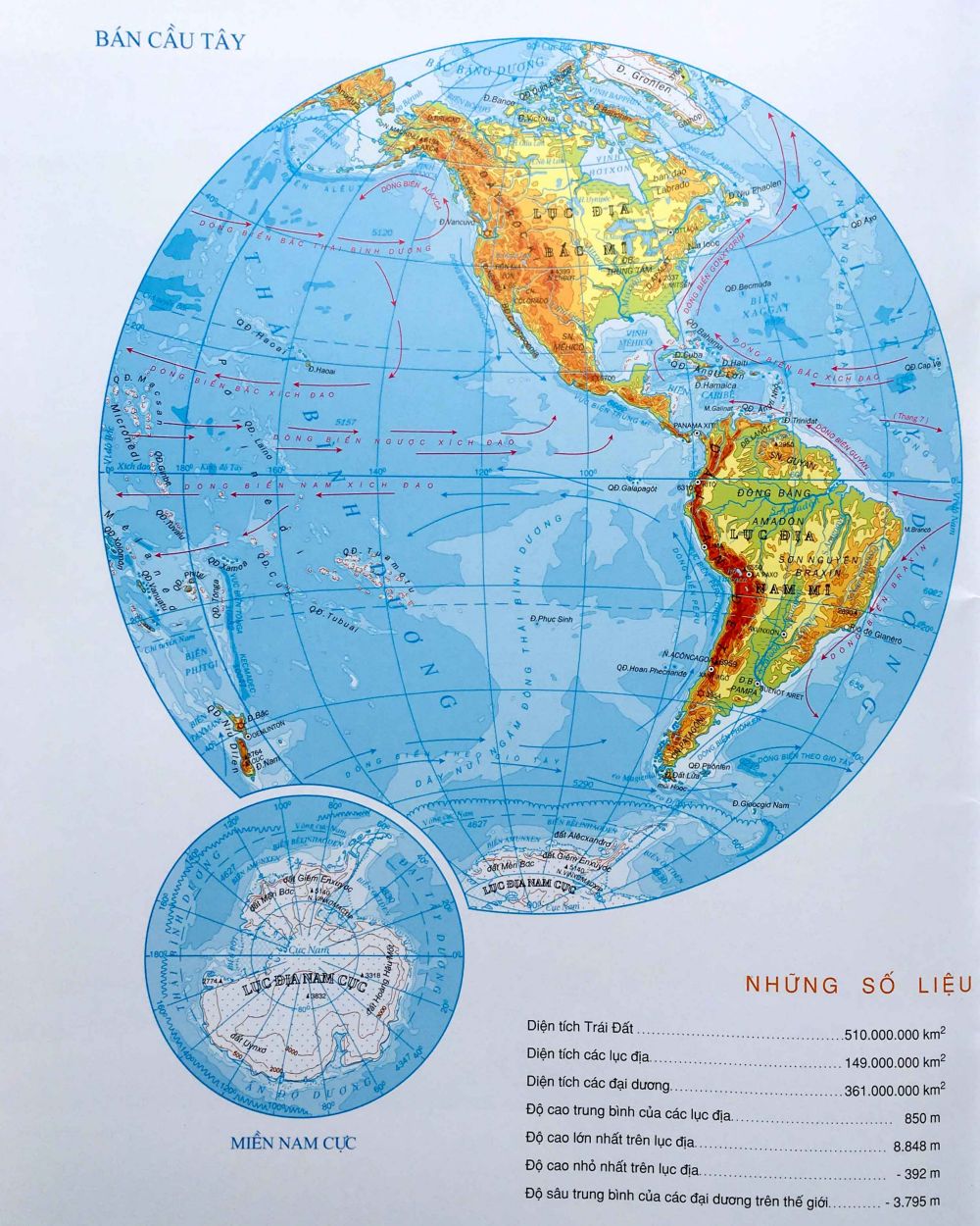 Bản đồ thế giới Nam Cực