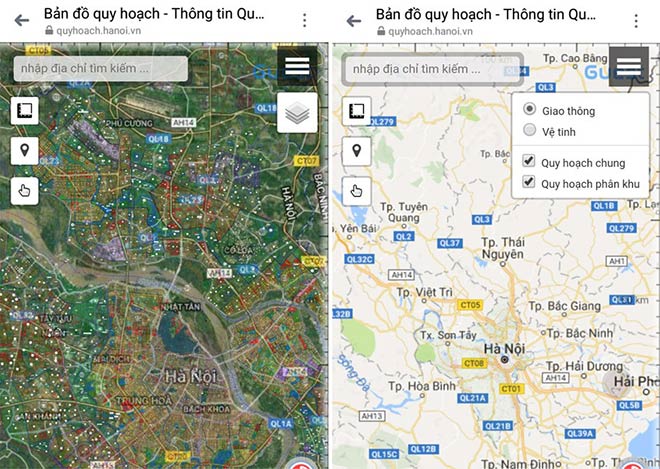 Tra cứu thông tin quy hoạch nhà đất Hà Nội - Invert.vn