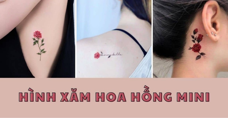 Hình xăm dán tattoo Hoa Đẹp  Candyshop88