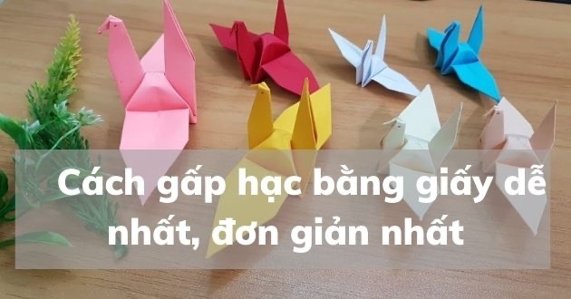 cách xếp hạc giấy 3d