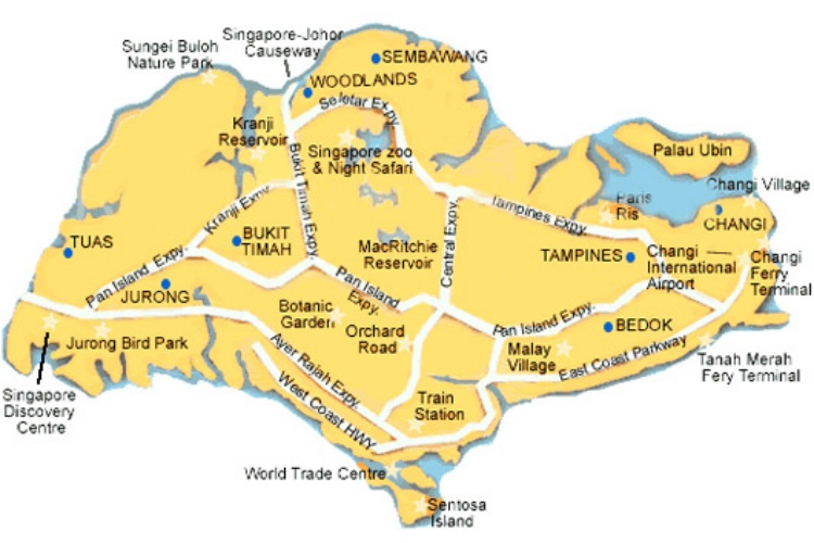 Khám phá bản đồ hành chính singapore và những điểm đến độc đáo