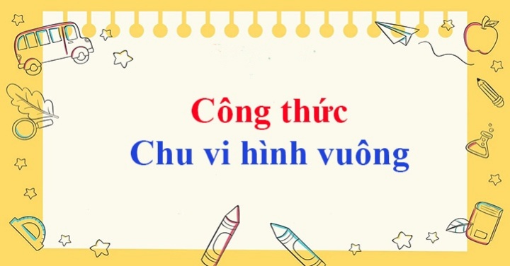 cách tính cạnh hình vuông