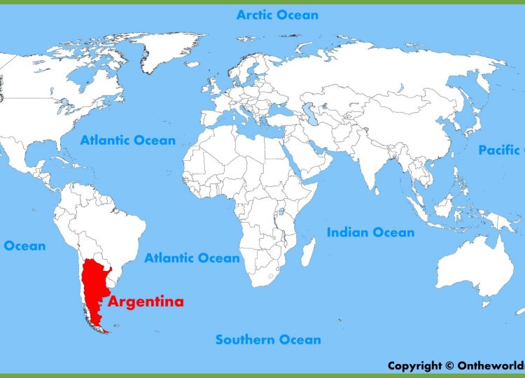 argentina trên bản đồ thế giới