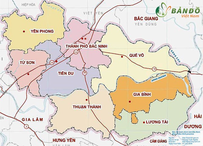 Năm 2024, bản đồ hành chính tỉnh Bắc Ninh sẽ là tài liệu quan trọng đối với việc quản lý và phát triển địa phương. Các thông tin về văn hóa, lịch sử, địa lý và kinh tế sẽ được cập nhật thường xuyên và đáp ứng nhu cầu của người dân và doanh nghiệp tại địa phương.