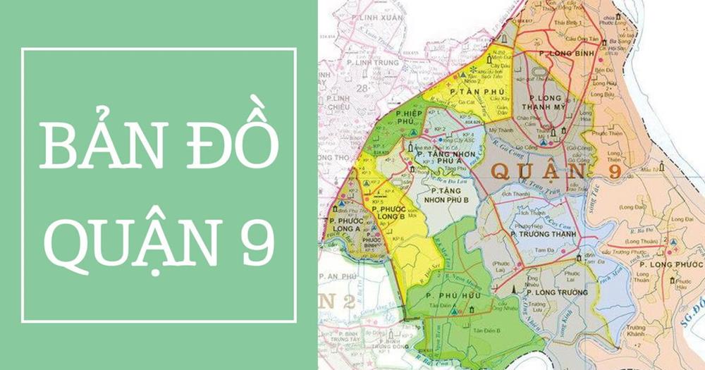 Bản đồ hành chính Quận 9 khổ lớn mới nhất năm 2023