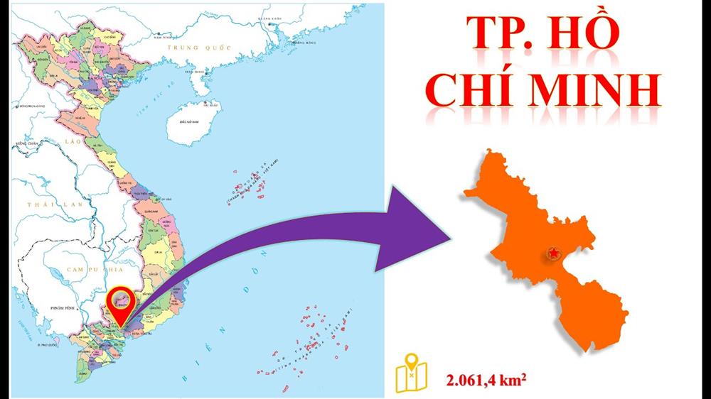 Bản đồ các Quận TP HCM (Sài Gòn) khổ lớn năm 2022