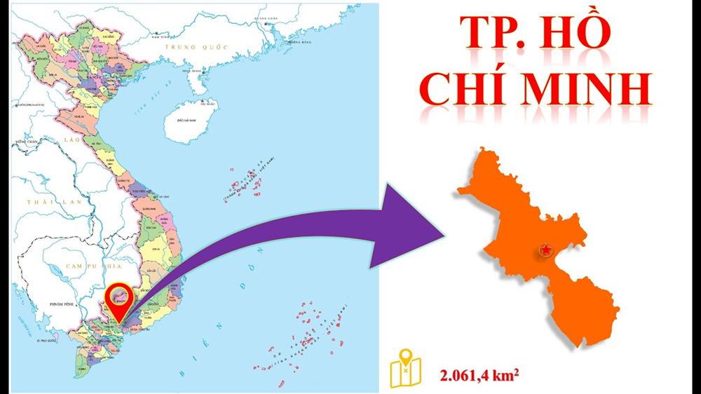 Bản Đồ Thành Phố Hồ Chí Minh (Tp Hcm) Khổ Lớn 2023