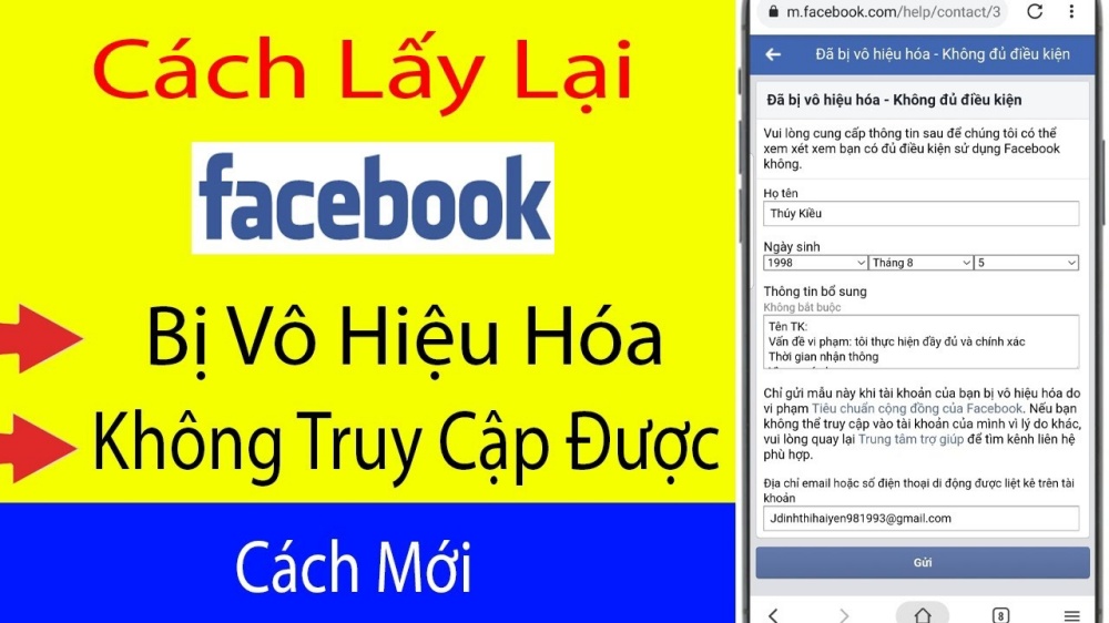 Cách lấy lại tài khoản facebook bị vô hiệu hóa đơn giản nhất