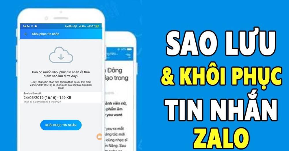 cách lấy lại tin nhắn chưa sao lưu trên zalo