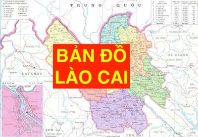Bản đồ hành chính tỉnh Lào Cai Khổ lớn, Phóng to (2024)