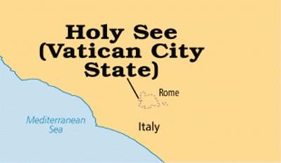 Bản đồ đất nước Thành Vatican (Vitican City Stale Map) Khổ lớn, Phóng to 2024