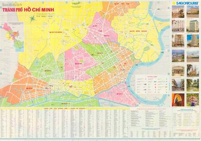 Bản đồ hành chính Quận 1 (TPHCM) Khổ lớn, Phóng to 2024