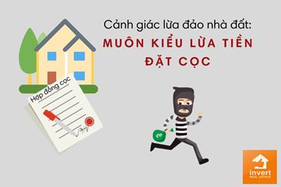 Cảnh giác lừa đảo "tiền đặt cọc" trong giai dịch nhà đất