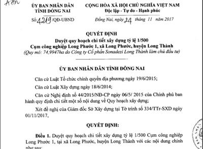 Thông tin quy hoạch khu công nghiệp Long Phước tại Long Thành