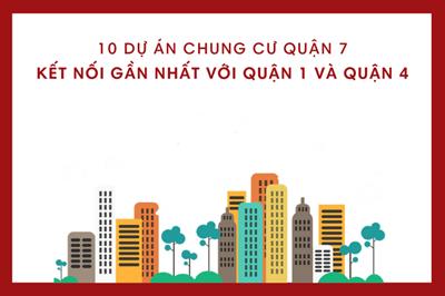 [Infographic]: 10 dự án chung cư Quận 7 kết nối với Quận 1 và Quận 4 gần nhất