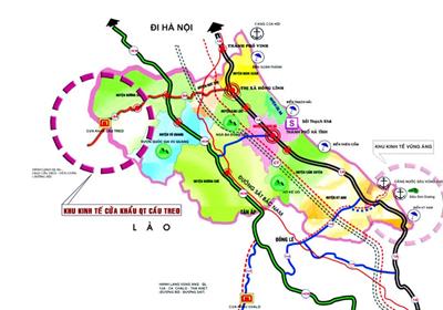 Bản đồ hành chính tỉnh Hà Tĩnh Khổ lớn, Phóng to (2024)