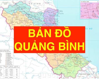 Bản đồ hành chính tỉnh Quảng Bình Khổ lớn, Phóng to (2024)