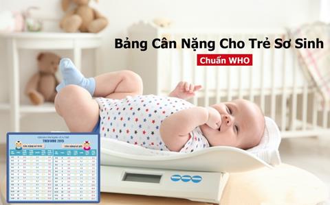 Bảng cân nặng chuẩn cho bé từ 1-12 tháng theo WHO qua chỉ số BMI