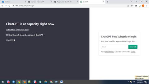 Cách xử lý login vào gặp ChatGPT is at capacity right now