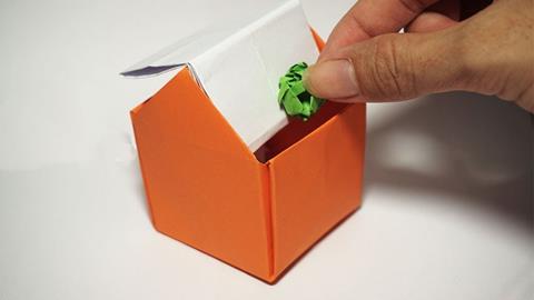 Cách gấp hộp đựng rác bằng giấy A4 đơn giản & nhanh 2022