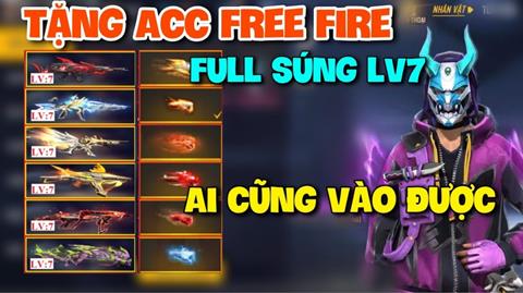Cho Acc Free Fire miễn phí - Tặng ACC FF Free VIP Mới 06/2023
