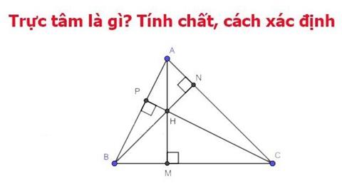 Trực tâm là gì? Tính chất, cách xác định trực tâm trong tam giác