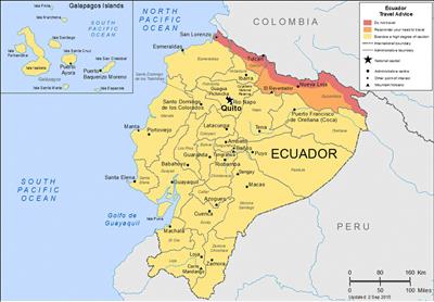 Bản đồ đất nước Ecuador (Ecuador Map) Khổ lớn, Phóng to 2024