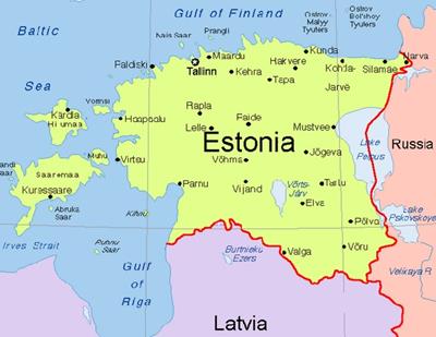 Bản đồ đất nước Estonia (Estonia Map) Khổ lớn, Phóng to 2024