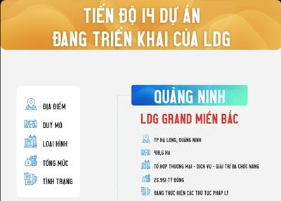 [Infographic] Toàn cảnh tiến độ 14 dự án của LDG Group đang triển khai