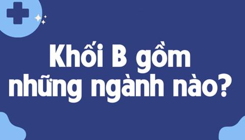 Khối B gồm những môn nào? Thi khối B học ngành gì?