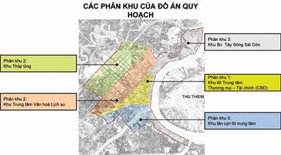 Phân nhóm công trình có số tầng cao tối đa trong khu trung tâm 930ha TP.HCM