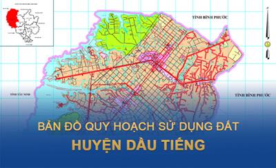 Bản đồ quy hoạch sử dụng đất huyện Dầu Tiếng đến năm 2030