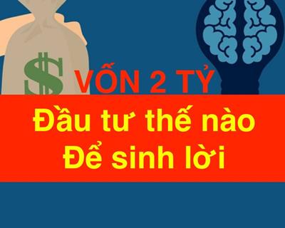 Vốn 2 tỷ đồng trong tay nên đầu tư thế nào đế sinh lời?