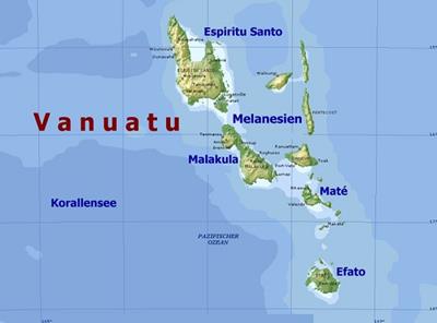 Bản đồ đất nước Vanuatu (Vanuatu Map) Khổ lớn, Phóng to 2024