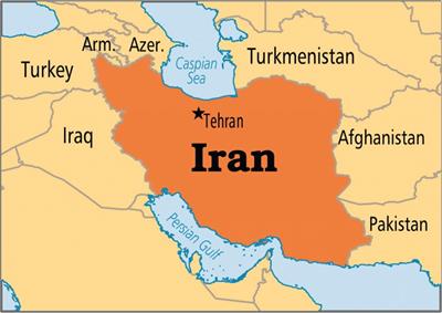 Bản đồ hành chính đất nước Iran (Iran Map) phóng to năm 2023
